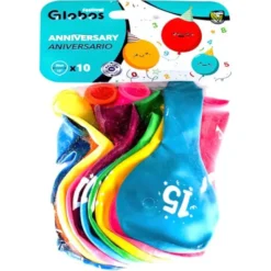 Sifferballonger 15 Färgmix