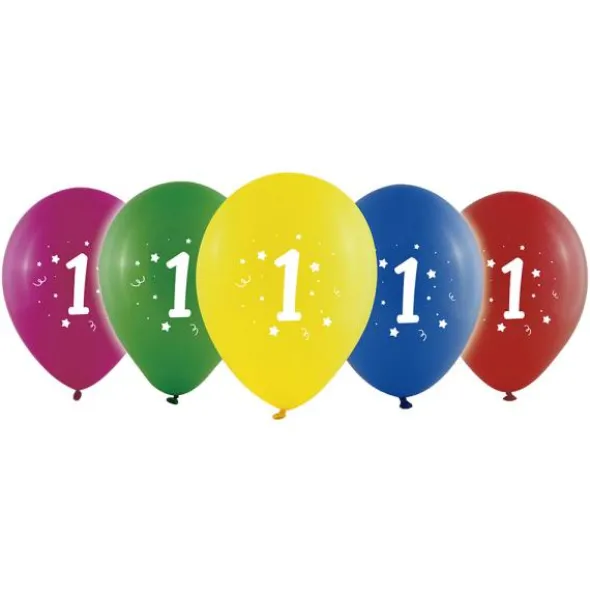 Sifferballonger 1 Färgmix