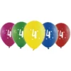 Sifferballonger 4 Färgmix