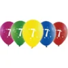 Sifferballonger 7 Färgmix