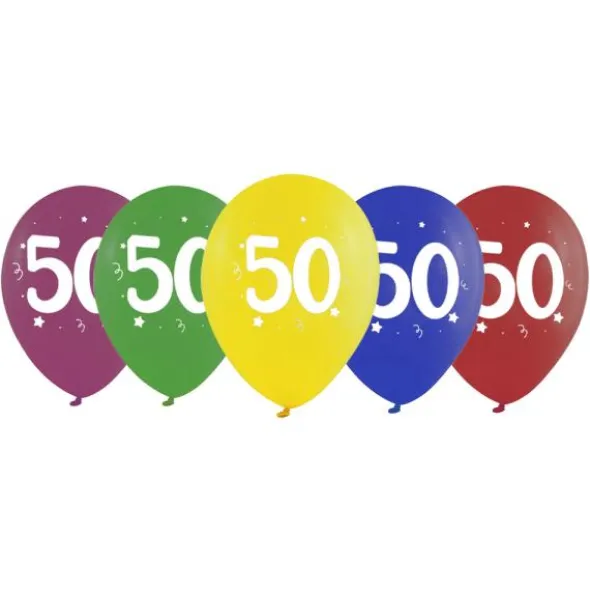 Sifferballonger 50 Färgmix