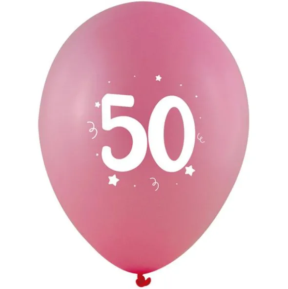 Sifferballonger 50 Färgmix