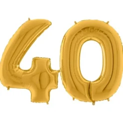 Sifferballong 40 Guld