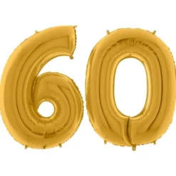 Sifferballong 60 Guld