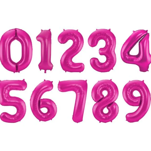 Sifferballong Magenta 86 cm (Siffra 0)