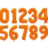Sifferballong Neonorange (Siffra 0)