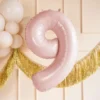 Sifferballong Pastellrosa (Siffra 0)