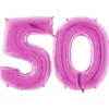 Sifferballong 50 Rosa