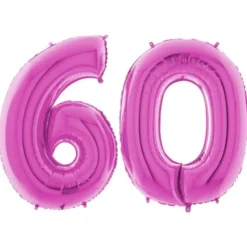 Sifferballong 60 Rosa