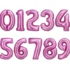 Sifferballong Rosa Magenta (Siffra 0)