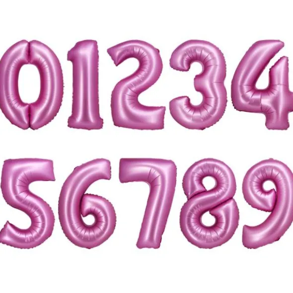 Sifferballong Rosa Magenta (Siffra 0)