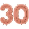 Sifferballong 30 Roséguld