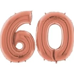 Sifferballong 60 Roséguld