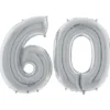 Sifferballong 60 Silver