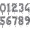 Sifferballong Silver Mini (Siffra 0)