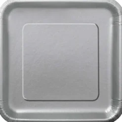 Silver Assietter Fyrkantiga