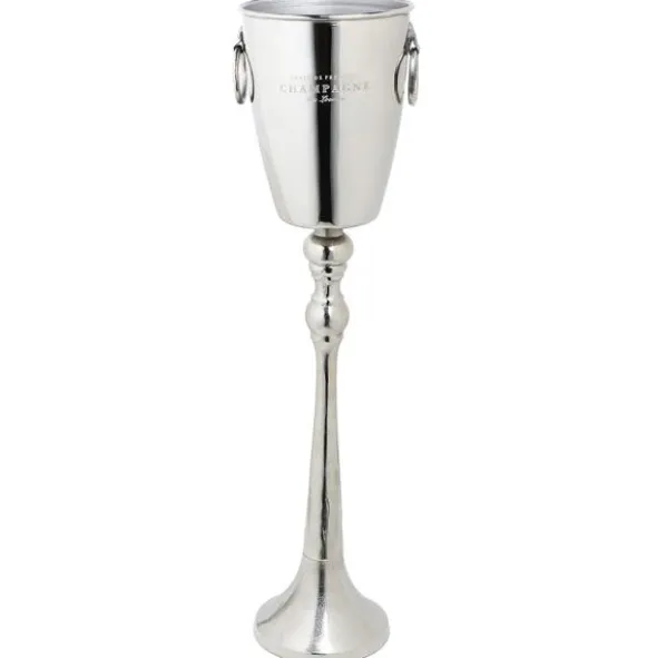 Silver Flaskkylare Stål 80 cm