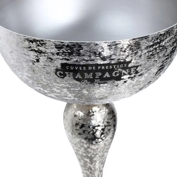 Silver Flaskkylare Stål 62 cm