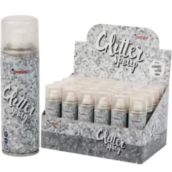 Silver Glitter Hårspray
