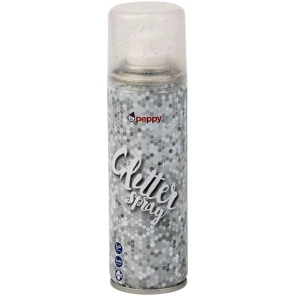 Silver Glitter Hårspray