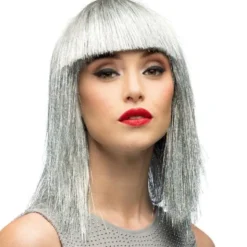 Silver Glitterperuk