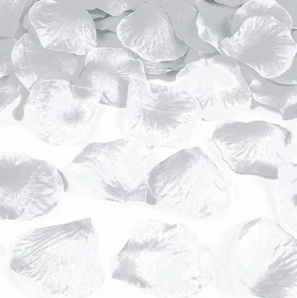 Silver Metallic Rosenblad Konfetti