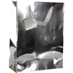 Silvrig Presentpåse