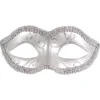 Silvrig Teatermask