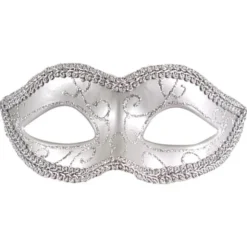 Silvrig Teatermask