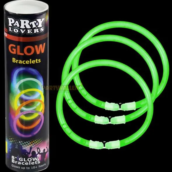 Självlysande Armband Grön (100-pack Gröna)
