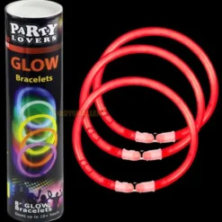 Självlysande Armband Röd (100-pack Röda)