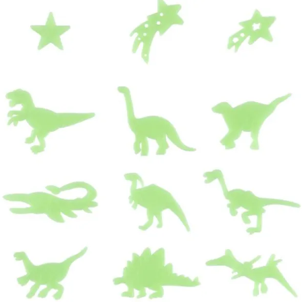 Självlysande Dinosaurier