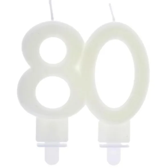 Självlysande Sifferljus 80 År