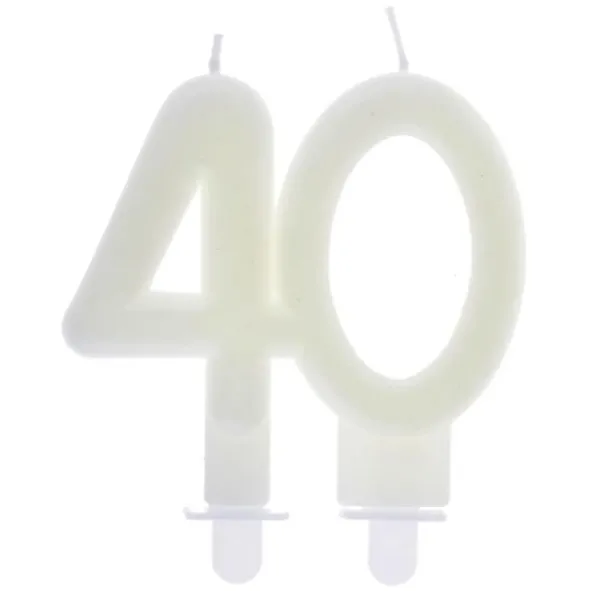 Självlysande Sifferljus 40 År