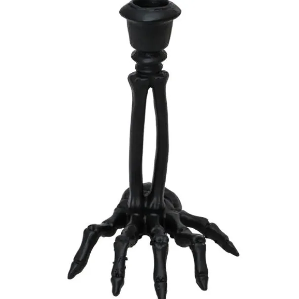 Skelettarm Ljusstake Svart