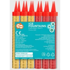 Skimrande Isfacklor Färgade 12-pack