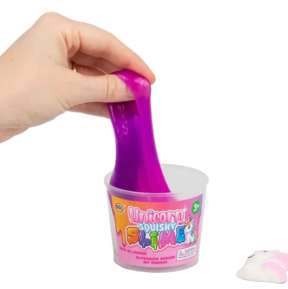 Slime i Burk med Squishy Enhörning 100 g 7 x 5,7 cm