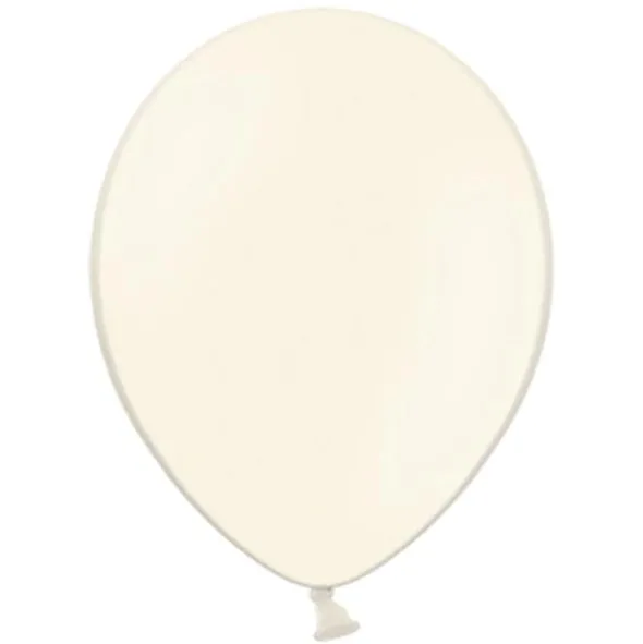 Små Ljusa Pastell Crème Vita Latexballonger 100-pack