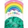 Små Rainbow Latexballonger Mintgröna 100-pack