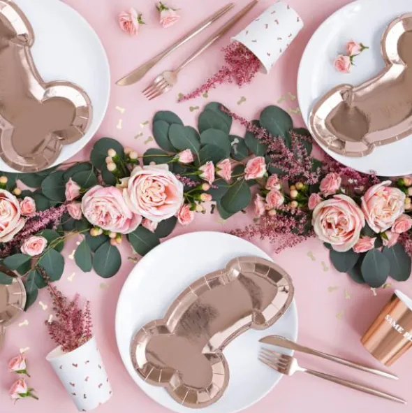 Snopp Tallrikar Metallic Roséguld