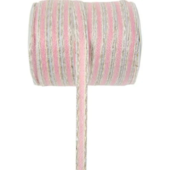 Snöre Rosa/Vit