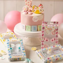 Sockerdekorationer Baby Shower Färgmix 6-pack