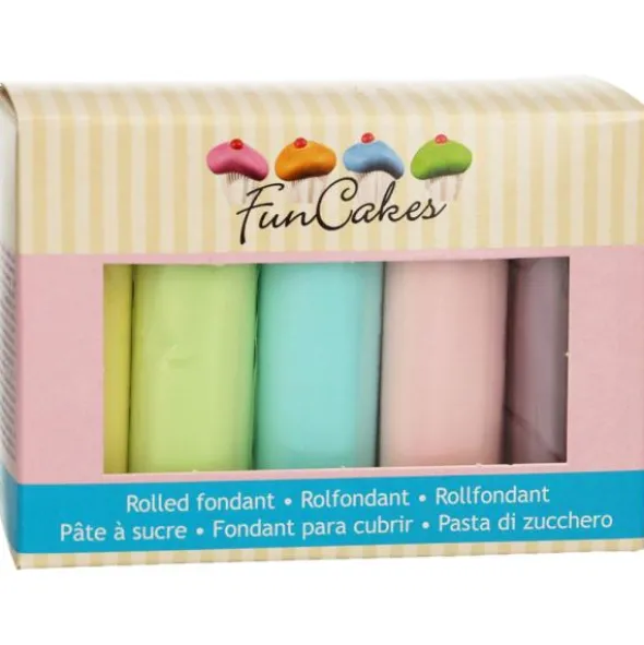 Sockerpasta Pastellfärger 5-pack