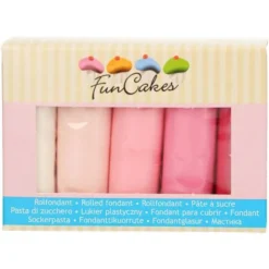 Sockerpasta Rosa Färger 5-pack
