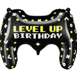 Spelkontroll Folieballong Level Up Birthday