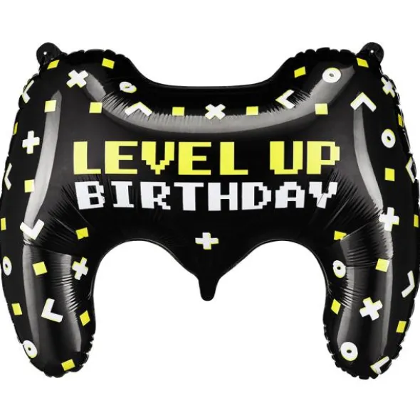 Spelkontroll Folieballong Level Up Birthday