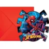 Spiderman Team Up Inbjudningskort