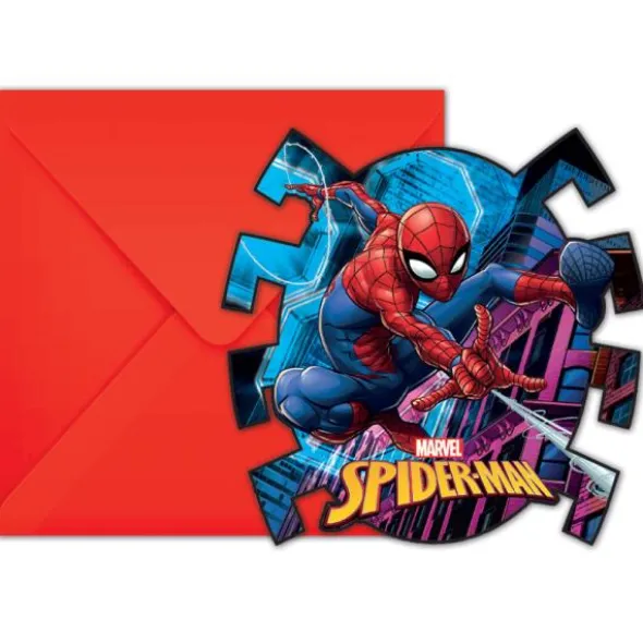 Spiderman Team Up Inbjudningskort