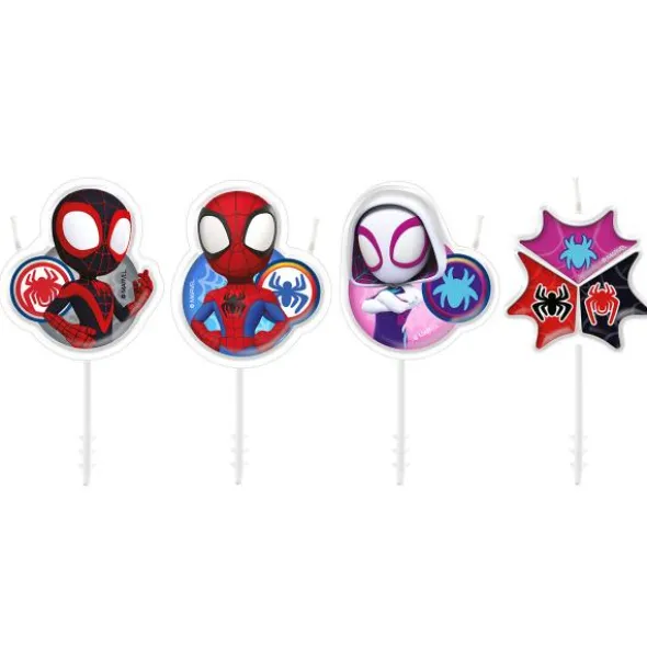 Spidey och Vänner Tårtljus 4-pack