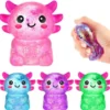 Squeeze Glittrig Axolotl Leksak 7 cm